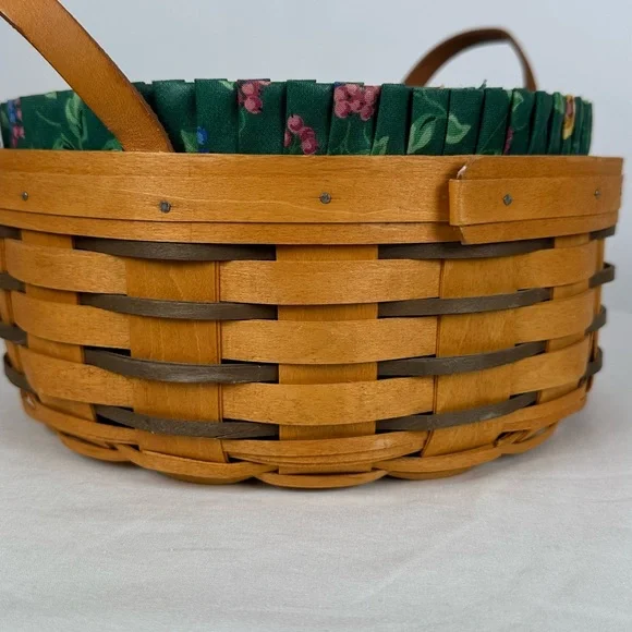 1997 Longaberger Darning Basket #15598, Heritage Collection, w/ Liner/Protector - Picture 6 of 16